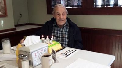 Image for story: Son asking for birthday cards for WWII veteran's 102nd birthday