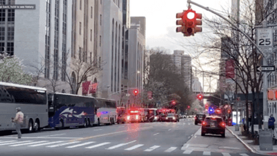 Image for story: 'Clap Because We Care': Fire Department applauds New York health care workers