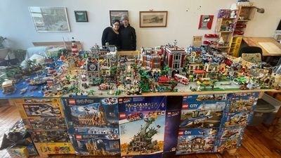 Image for story: Massachusetts couple shares incredible LEGO city