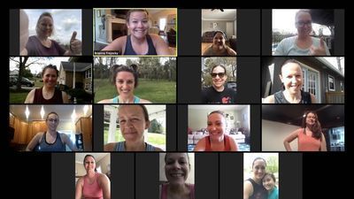 Image for story: Mom builds community of women during pandemic with online workouts