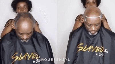 Image for story: Daughter gives father a hair makeover