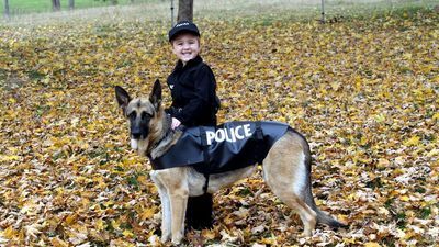 Image for story: SC sheriff's office jokes kids dressed 'like a cop this Halloween' will work 12-hour shift