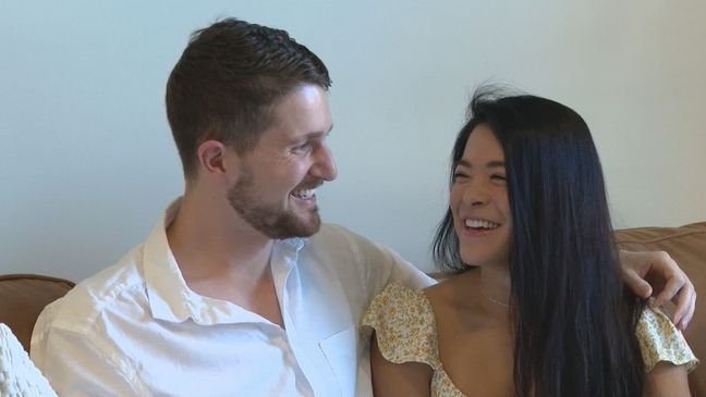 Dr. Palmer Feibelman and Dr. Carolina Chiou spoke with NBC 10's Sam Read about their relationship and surprise proposal. (WJAR){p}{/p}