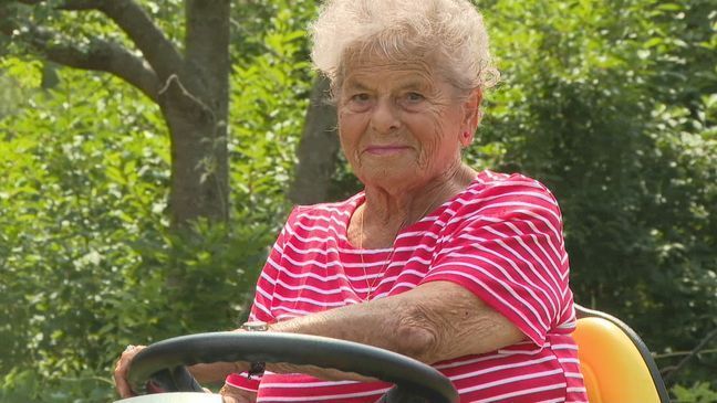 Marie Erickson of Swansea celebrated her birthday in a big way. For more than a year she saved her money to buy herself a John Deere tractor. (WJAR)