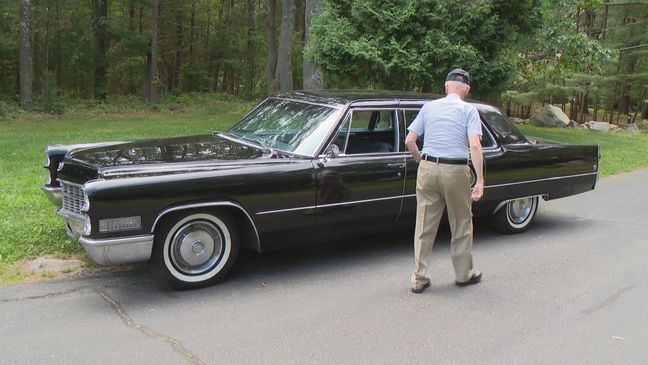 Ronald Sullman walked to his{&nbsp;}1966 Cadillac Fleetwood 75 sedan. (WJAR)