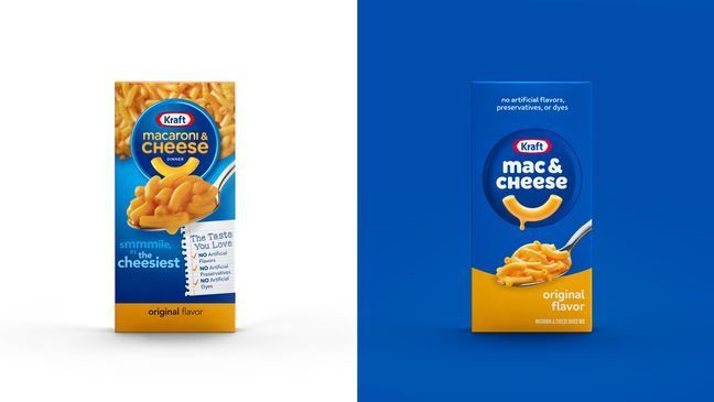 For the first time in 85 years, Kraft Macaroni and Cheese is changing its name, as well as its logo. (Photo courtesy of the Kraft Heinz Company)