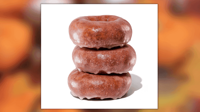 Pumpkin Cake Donut returns to Dunkin Donuts for the 2023 fall season (Credit: Dunkin Donuts)