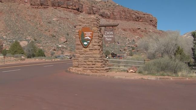 More than 30,000 people crowded into Zion National Park Sunday over Memorial Day weekend as park managers at the iconic red rock landscape work to manage the throngs of visitors. (Photo: KUTV)