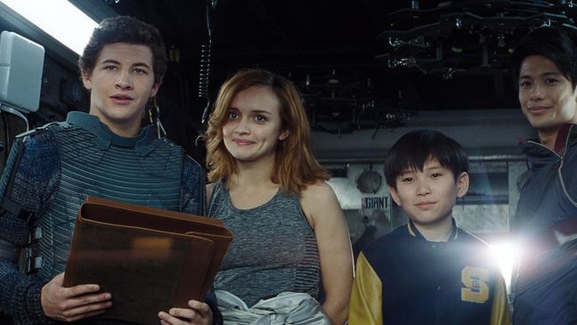 (L-R) TYE SHERIDAN as Wade, OLIVIA COOKE as Samantha, PHILIP ZHAO as Sho and WIN MORISAKI as Daito in Warner Bros. Pictures', Amblin Entertainment's and Village Roadshow Pictures' action adventure "READY PLAYER ONE," a Warner Bros. Pictures release.{&nbsp;}(Warner Bros.)