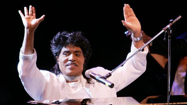 FILE - In this Aug. 19, 2004 file photo, Little Richard performs at Westbury Music Fair in Westbury, NY. (AP Photo/Ed Betz, File)