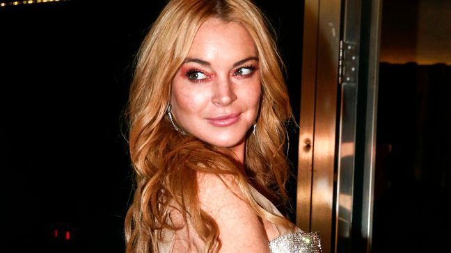 FILE - In this Oct. 16, 2016, file photo, actress Lindsay Lohan appears at the opening night of the Lohan Nightclub in Athens, Greece. (AP Photo/Yorgos Karahalis, File)