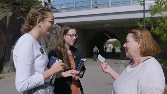 Sister McKenna Field and Carolina Debiassi appear in The Mission by Tania Anderson, an official selection of the World Cinema: Documentary Competition at the 2022 Sundance Film Festival. Courtesy of Sundance Institute | photo by Antti Savolainen.