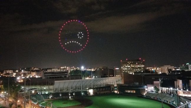 Drone light show salutes frontline workers of the COVID-19 pandemic in Nashville (FOX 17 News photos/video){p}{/p}