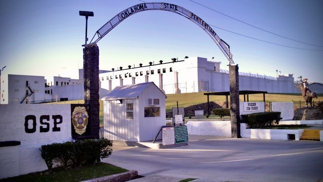 Oklahoma State Penitentiary in McAlester, Okla., is seen Thursday, November 18, 2021. (KTUL photo/ Dre Dabars)