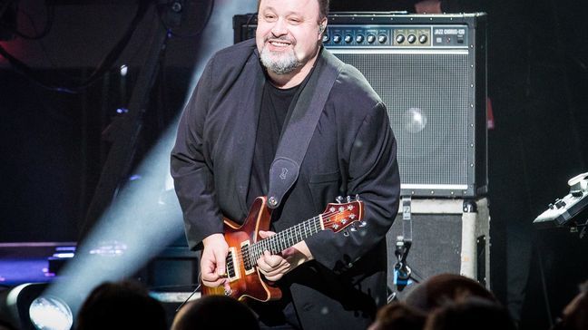 Marillion's Steve Rothery at Cardiff. (Photo:{&nbsp;}Anne-Marie Forker)