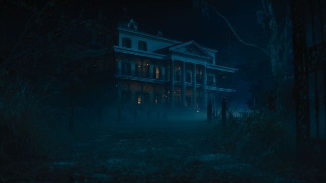 A scene from Disney's live-action HAUNTED MANSION. Photo courtesy of Disney. Â© 2023 Disney Enterprises, Inc. All Rights Reserved.