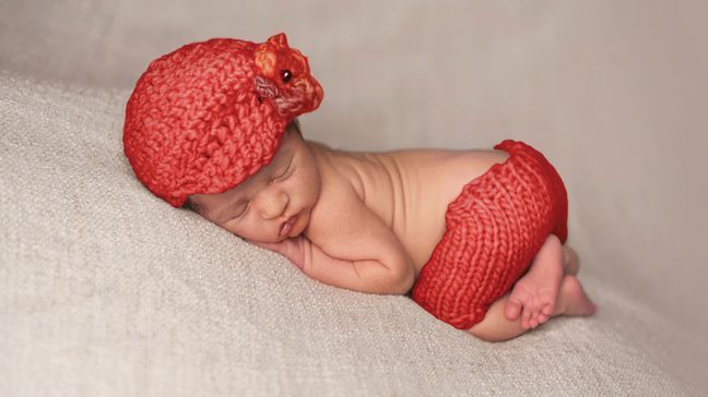 More than a dozen hospitals in Arkansas are giving a knitted or crocheted red cap to newborns as part of the Little Hats, Big Hearts Program. (American Heart Association)  