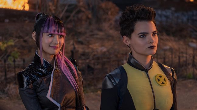 Shioli Kutsuna and Brianna Hildebrand (Negasonic Teenage Warhead) in Twentieth Century Fox’s "DEADPOOL 2." (Joe Lederer/Twentieth Century Fox)