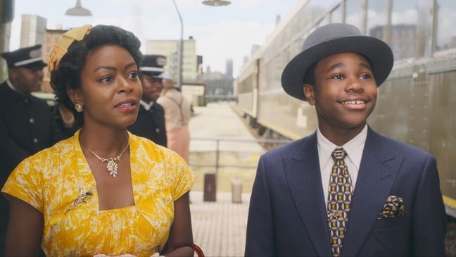 Danielle Deadwyler (left) as Mamie Till Mobley and Jalyn Hall (right) as Emmett Till in TILL, directed by Chinonye Chukwu, released by Orion Pictures.Credit: Courtesy of Orion Pictures© 2022 ORION RELEASING LLC. All Rights Reserved.