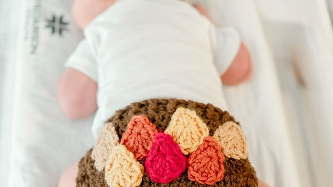 Newborns at Williamson Medical Center dressed for Turkey Day (Kristie Lloyd Photography)