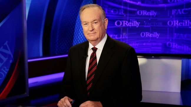 FILE - In this Oct. 1, 2015 file photo, host Bill O'Reilly of "The O'Reilly Factor" on the Fox News Channel, poses for photos in the set in New York.  More advertisers have joined the list of defectors from Fox’s The O’Reilly Factor show bringing the total to around 20.  The New York Times had revealed over the weekend that Fox News' parent company had paid settlements totaling $13 million to five women to keep quiet about alleged mistreatment at the hands of Fox's prime-time star. O'Reilly has denied wrongdoing and said he supported the settlements so his family wouldn't be hurt. The news has sparked an exodus of advertisers telling Fox they didn’t want to be involved in O’Reilly’s show.  (AP Photo/Richard Drew, File)