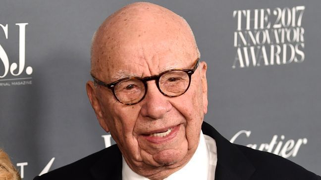 FILE - Rupert Murdoch attends the WSJ. Magazine 2017 Innovator Awards at The Museum of Modern Art in New York on Nov. 1, 2017.{&nbsp;} (Photo by Evan Agostini/Invision/AP, File)