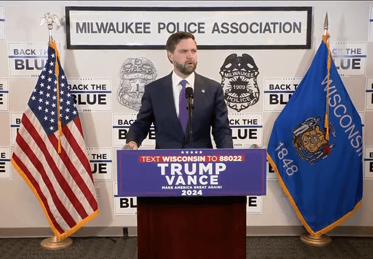 Image for story: JD Vance says 'every state is a border state' while addressing cartel impact in Wisconsin