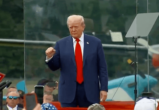 Image for story: Trump speaks at first outdoor rally post-assassination attempt in North Carolina