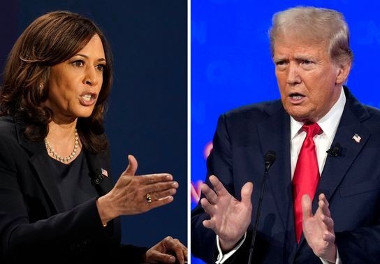 Image for story: Harris and Trump squabble over muted mics at upcoming debate