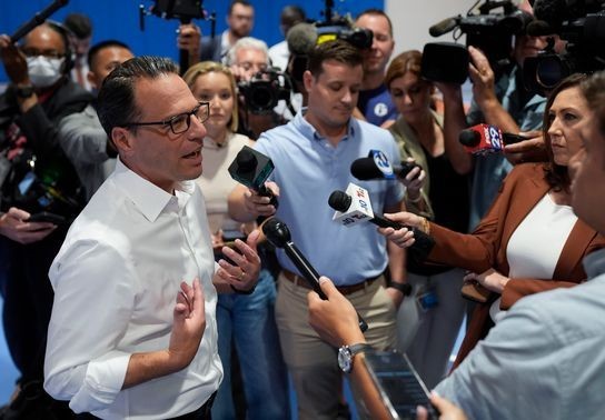 Image for story: Gov. Shapiro plays coy on VP rumors ahead of Harris' Philadelphia rally