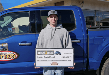 Image for story: Lottery player's forgotten, unscratched wins a new truck, months later