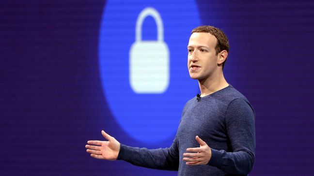 FILE - In this May 1, 2018, file photo, Facebook CEO Mark Zuckerberg delivers the keynote speech at F8, Facebook's developer conference, in San Jose, Calif. (AP Photo/Marcio Jose Sanchez, File)