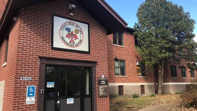 The Menominee Indian Tribal office in Keshena, October 30, 2017. (WLUK)