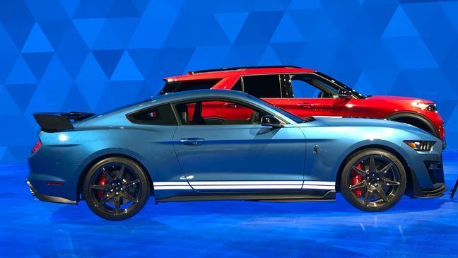 2020 Ford Mustang Shelby GT500 at the 2019 North American International Auto Show (Sinclair Broadcast Group / Jill Ciminillo)