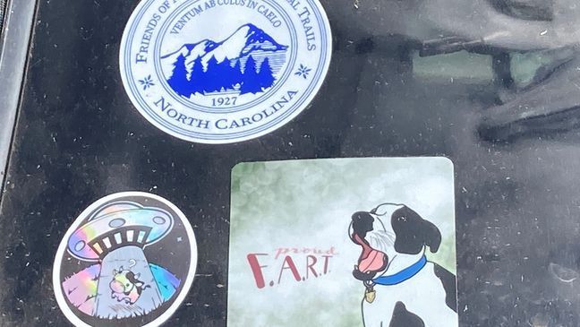 March 13, 2022 - According to the North Carolina DMV, the custom license plate was issued in error with "FART" being among its list of more than 9,000 banned texts for state-issued license plates. (Photo credit: WLOS Staff)