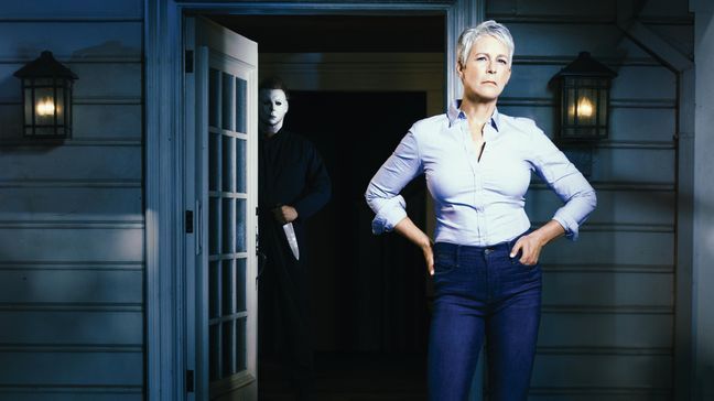 Jamie Lee Curtis returns to her iconic role as Laurie Strode in "HALLOWEEN," released by Universal Pictures on October 19, 2018.