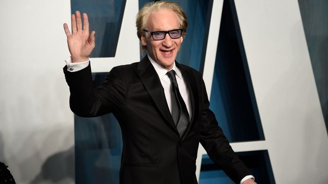 FILE - Bill Maher arrives at the Vanity Fair Oscar Party in Beverly Hills, Calif., on March 27, 2022. (Photo by Evan Agostini/Invision/AP, File)