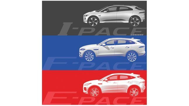 Jaguar E-Pace teaser image (Image courtesy of Jaguar Land Rover)