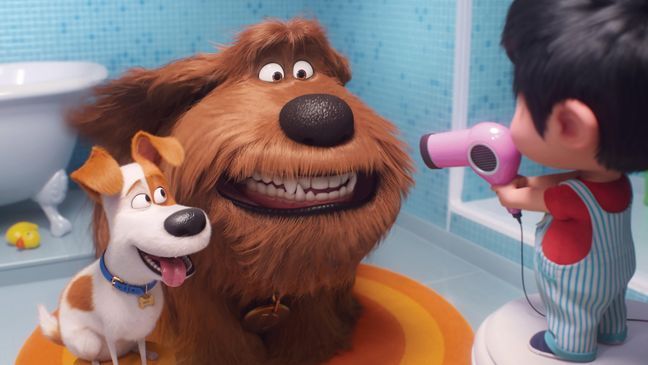 (from left) Max (Patton Oswalt), Duke (Eric Stonestreet) and Liam in Illumination’s "The Secret Life of Pets 2," directed by Chris Renaud. (Photo: Universal Pictures)