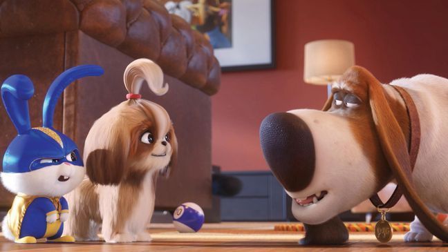 (from left) Snowball (Kevin Hart), Daisy (Tiffany Haddish) and Pops (Dana Carvey) in Illumination’s The Secret Life of Pets 2, directed by Chris Renaud. (Photo: Universal Pictures)