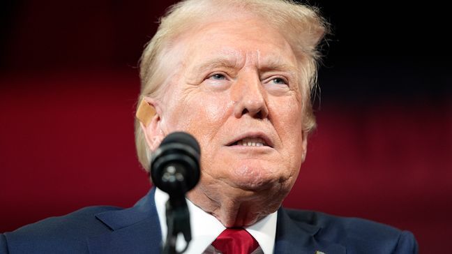 Republican presidential candidate former President Donald Trump speaks at a campaign rally Wednesday, July 24, 2024, in Charlotte, N.C. (AP Photo/Alex Brandon)