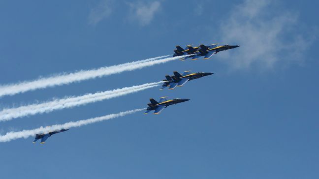 Blue Angels fly over Middle Tennessee to honor healthcare workers (FOX 17 News)