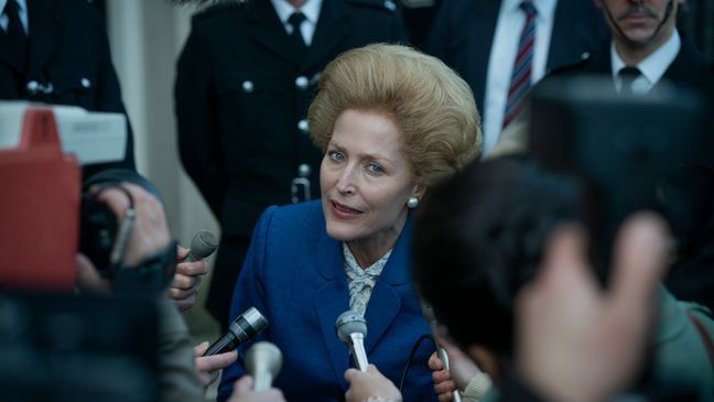 Picture shows: Margaret Thatcher (GILLIAN ANDERSON){&nbsp;} (Photo: Netflix)