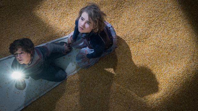 Left to right: Noah Jupe plays Marcus Abbott and Millicent Simmonds plays Regan Abbott in "A QUIET PLACE," from Paramount Pictures.{&nbsp;}(Paramount Pictures)