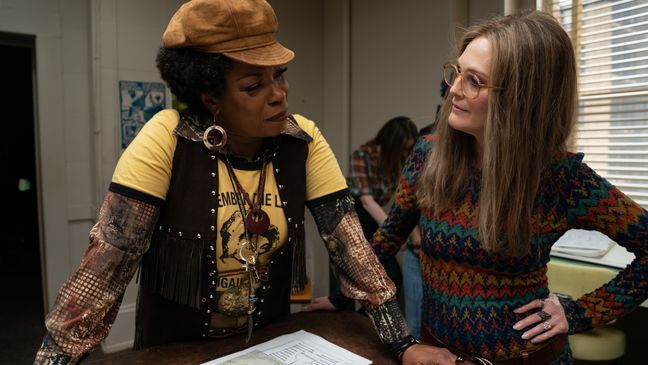 Lorraine Toussaint and Julianne Moore in THE GLORIAS (Photo: LD Entertainment and Roadside Attractions) 