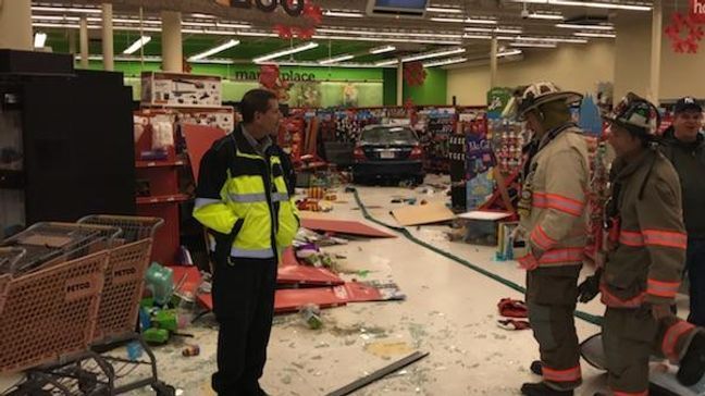 Pittsfield police: Car drives into Petco store. (Pittsfield Police Department)