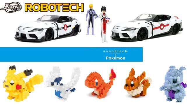 Holiday Gift Guide 2022: Anime - Robotech and Pokemon (Photo: Jada Toys, Nanoblocks){&nbsp;}