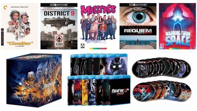 Catalog DVD and Blu-ray releases. (Photo: The Criterion Collection, Sony, Arrow Films, Lionsgate, Shout! Factory)