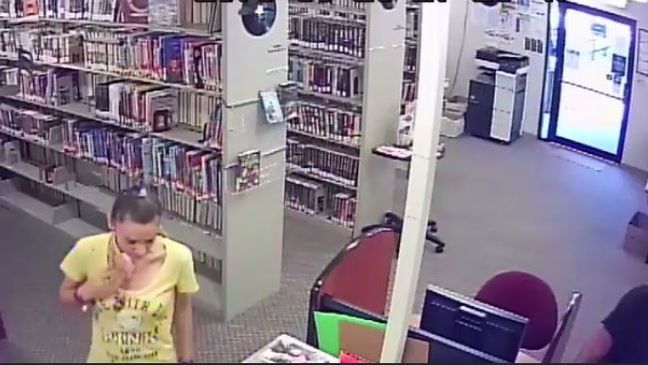 Woman caught on camera stealing a boy's bicycle from a library in Polk City. (Polk County Sheriff's Office)