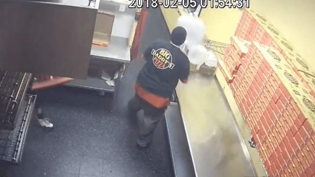 SLC pizza shop employees fight back against disguised pipe-wielding robber (Photo: KUTV)